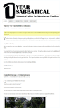 Mobile Screenshot of 1yearsabbatical.com